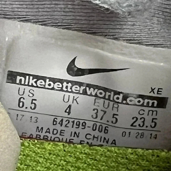 Nike Free 5.0 Wolf Grey Vivid Pink Sneakers Running Shoes Women's 6.5 - Picture 7 of 7